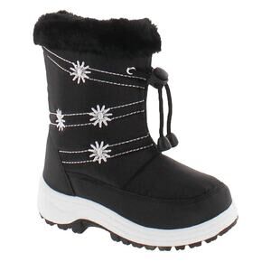 VIA PINKY SCARLETT-51F Children Girl Comfort Flower Warm Mid Calf Snow Boots 3